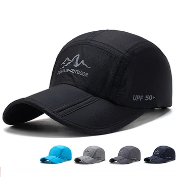 הקיץ חיצוני ספורט כובע בייסבול גברים גולף, דיג כובע ייבוש מהיר מתכוונן זכר כובע השמש